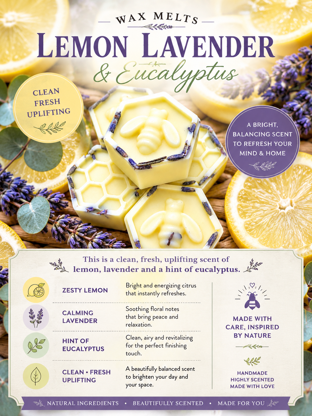 Lemon & Lavender Wax Melts