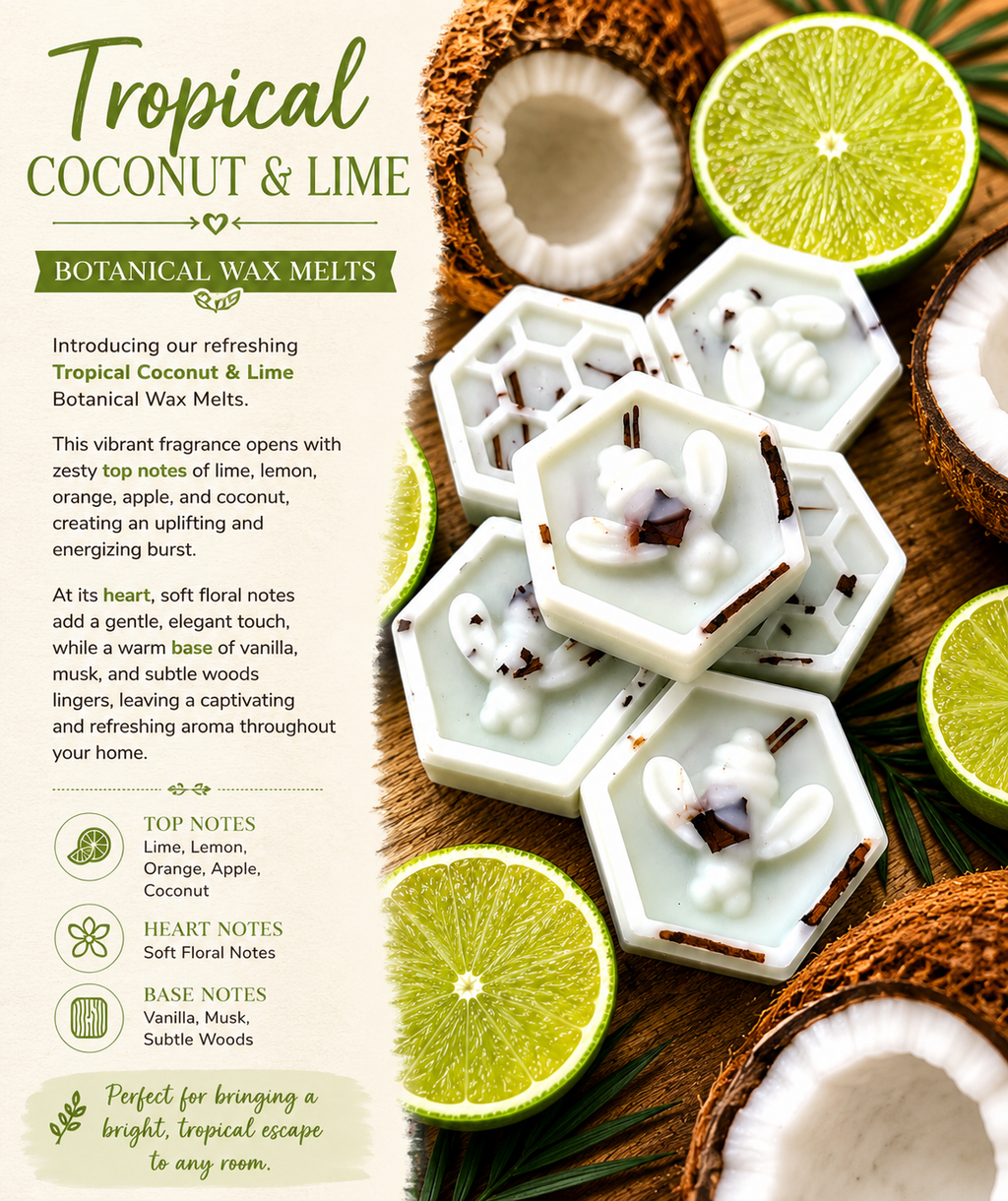 Coconut and Lime Wax Melts