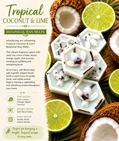 Coconut and Lime Wax Melts