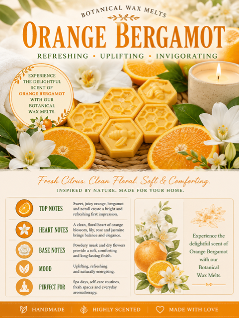 Orange Bergamot Wax Melts