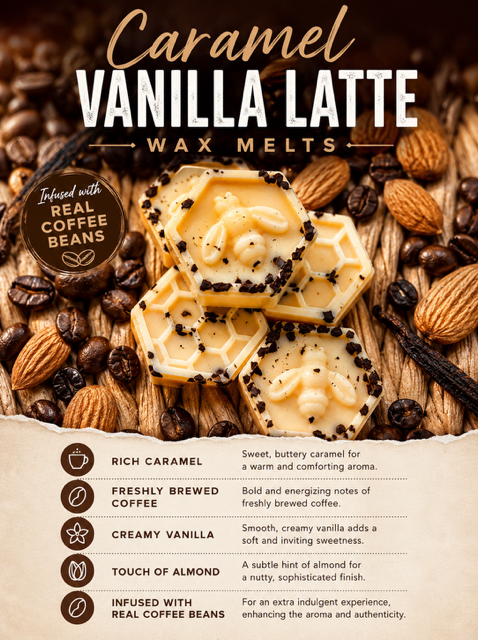 Caramel Vanilla Latte Wax Melts